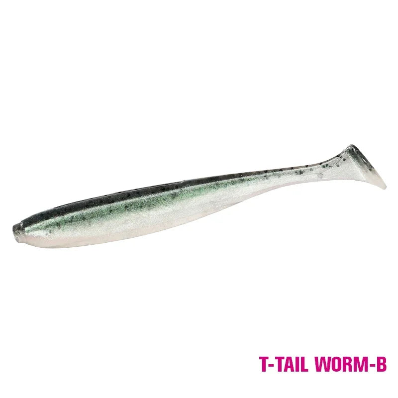 Tsurinoya T-Tail Soft Fishing Lures, 55mm–120mm Artificial Baits – T Tail-B