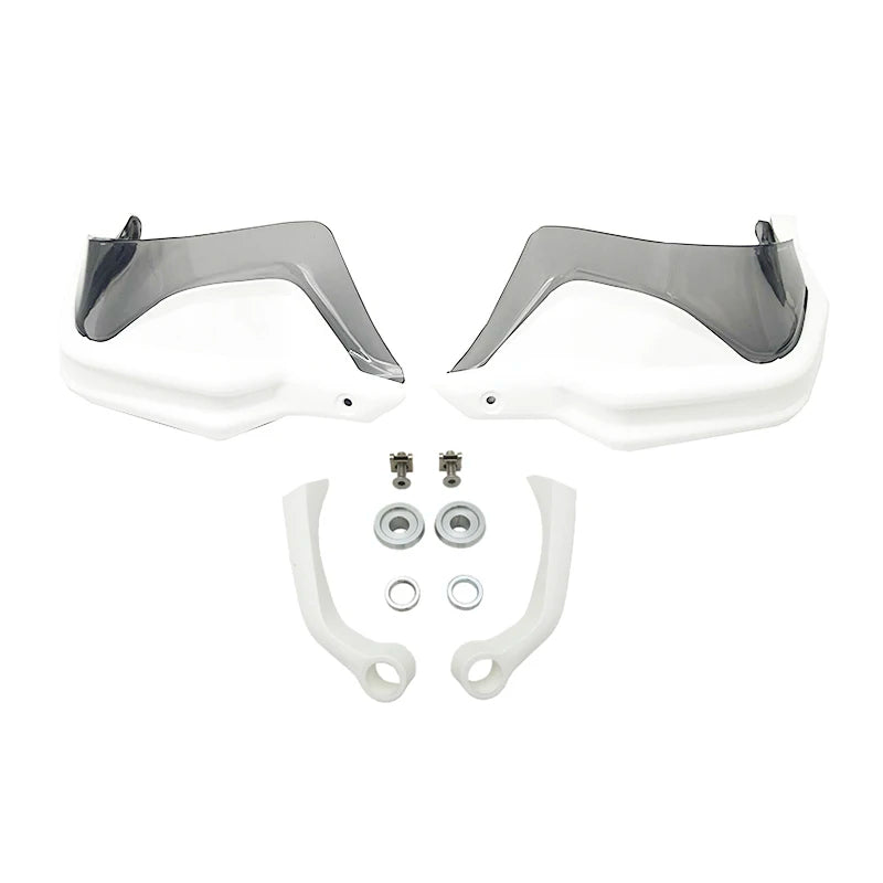 Motorcycle Handguard Wind Deflectors for BMW R1250GS R1200GS F850GS – White Grey Set