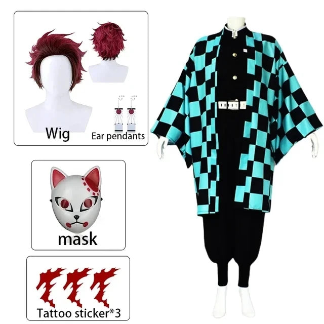 Kamado Tanjirou Demon Slayer Cosplay Costume Set – Full Set