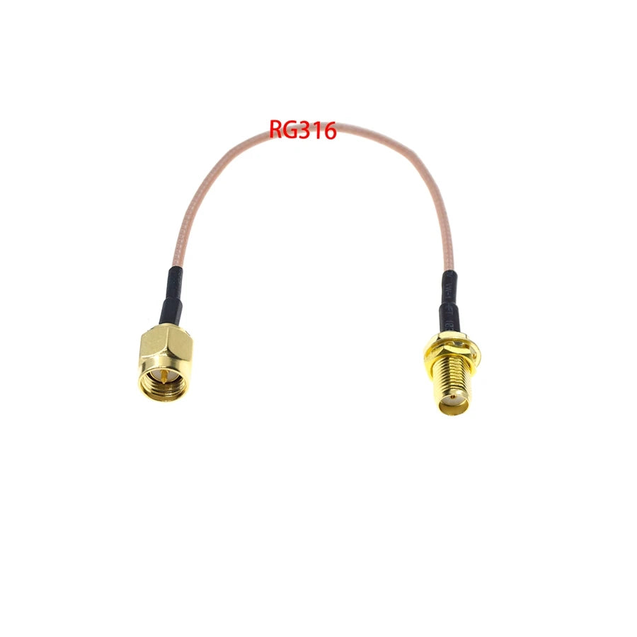 RFProMaker SMA Coaxial Extension Cable RG174 or RG316 Pigtail – 316 M TO F