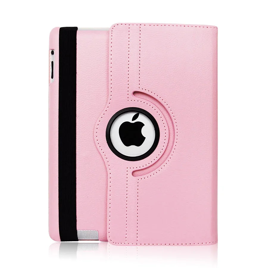 Smart Leather Case for iPad Pro 12.9 ( – ) with 360° Rotation – Pink