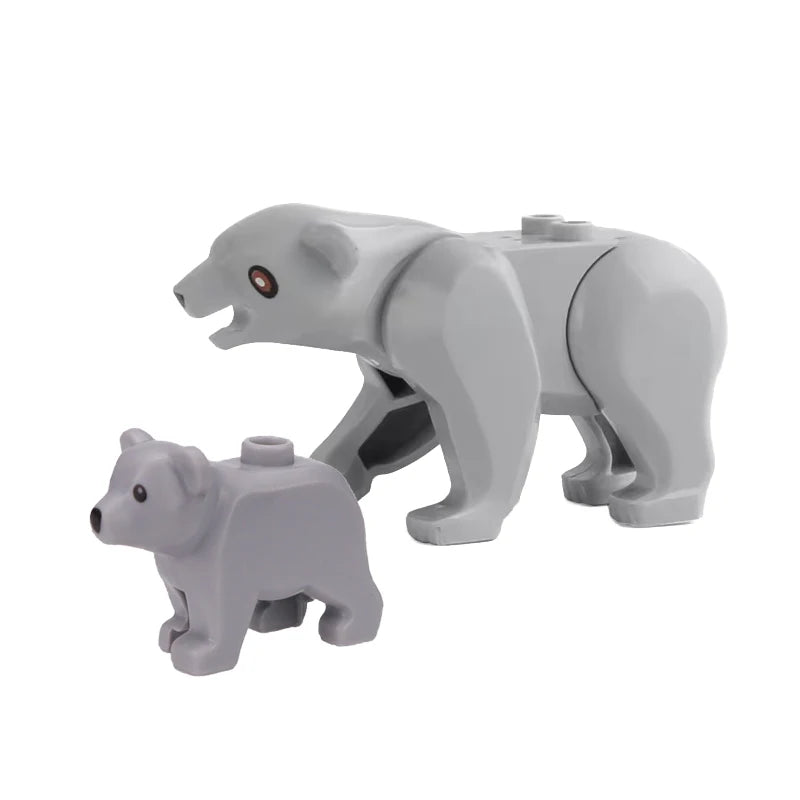 MOC Farm and Zoo Animal Building Blocks, Compatible with Small Bricks – 2PCS (19)