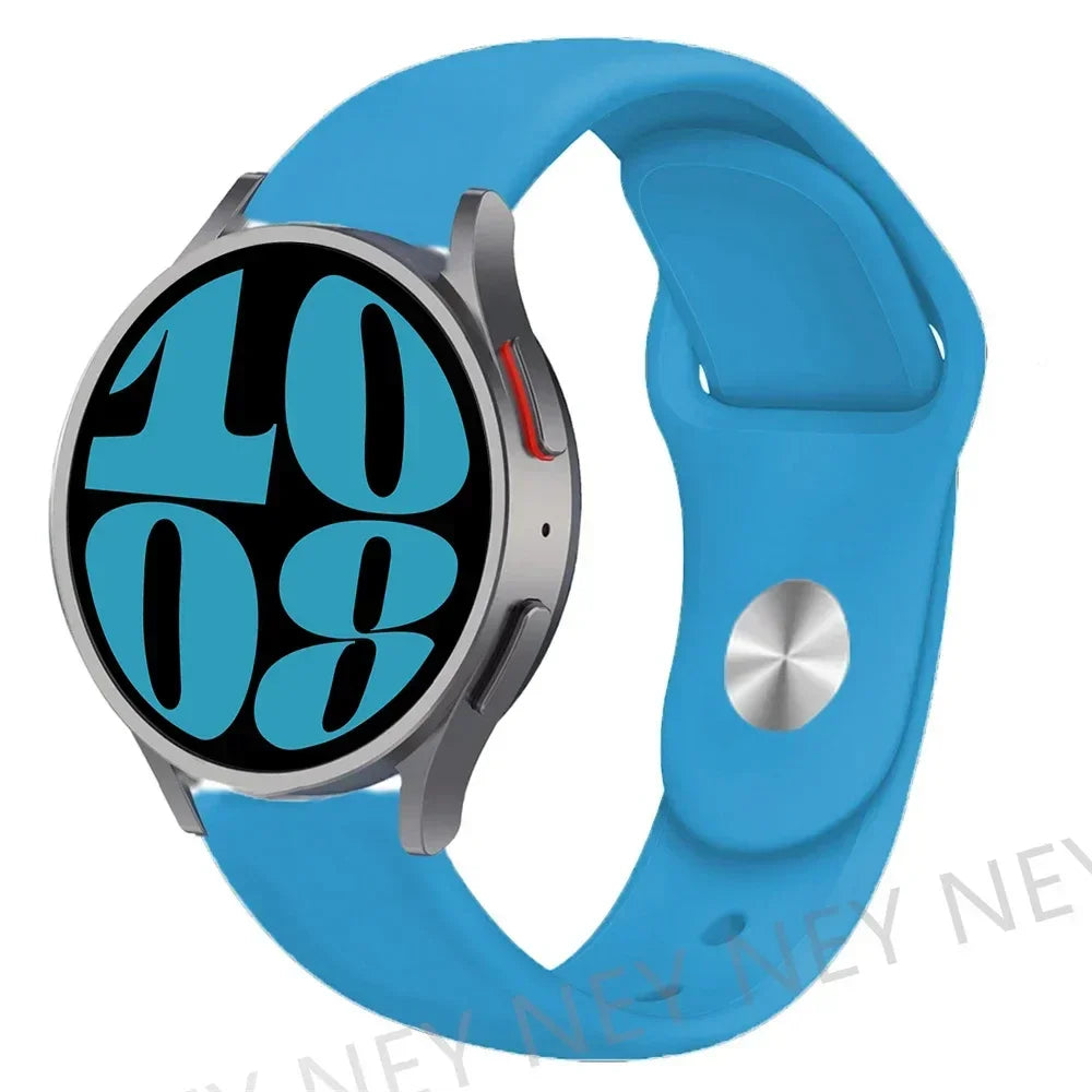 Silicone Sport Band for Samsung, Huawei, Amazfit & Garmin Smartwatches – Blue-24