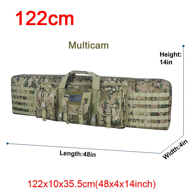 Tactical Double Rifle Case Backpack, 81–122 cm – 122cm CP