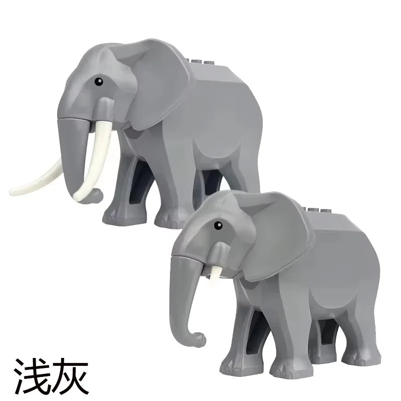 MOC Farm and Zoo Animal Building Blocks, Compatible with Small Bricks – 2PCS (14)