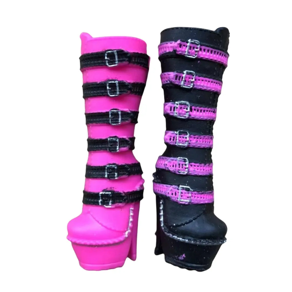 Rainbow Doll Boots High Heels Fashion Sister Doll Shoes DIY Colorful Decors Sandals for Doll Parts – NO.2