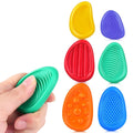 Textured Silicone Fidget Stones for Stress Relief - 6-Pack Set – 6-piece bagged set