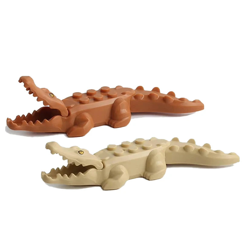 MOC Farm and Zoo Animal Building Blocks, Compatible with Small Bricks – 2PCS