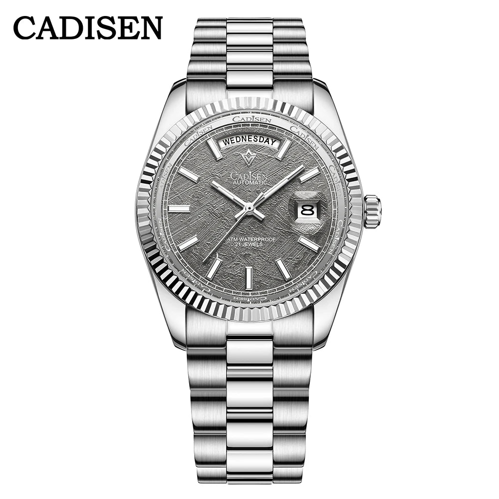 CADISEN DD40 Men Watches Luxury Automatic Mechanical Watch Men AR Sapphire Glass 10Bar Japan MIYOTA 8285 Movement Wristwatch – Grey
