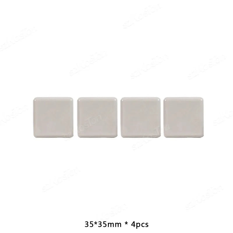 4-Piece Furniture Glider Sliding Pads, PE Plastic Floor Protectors – 35x35mm-1