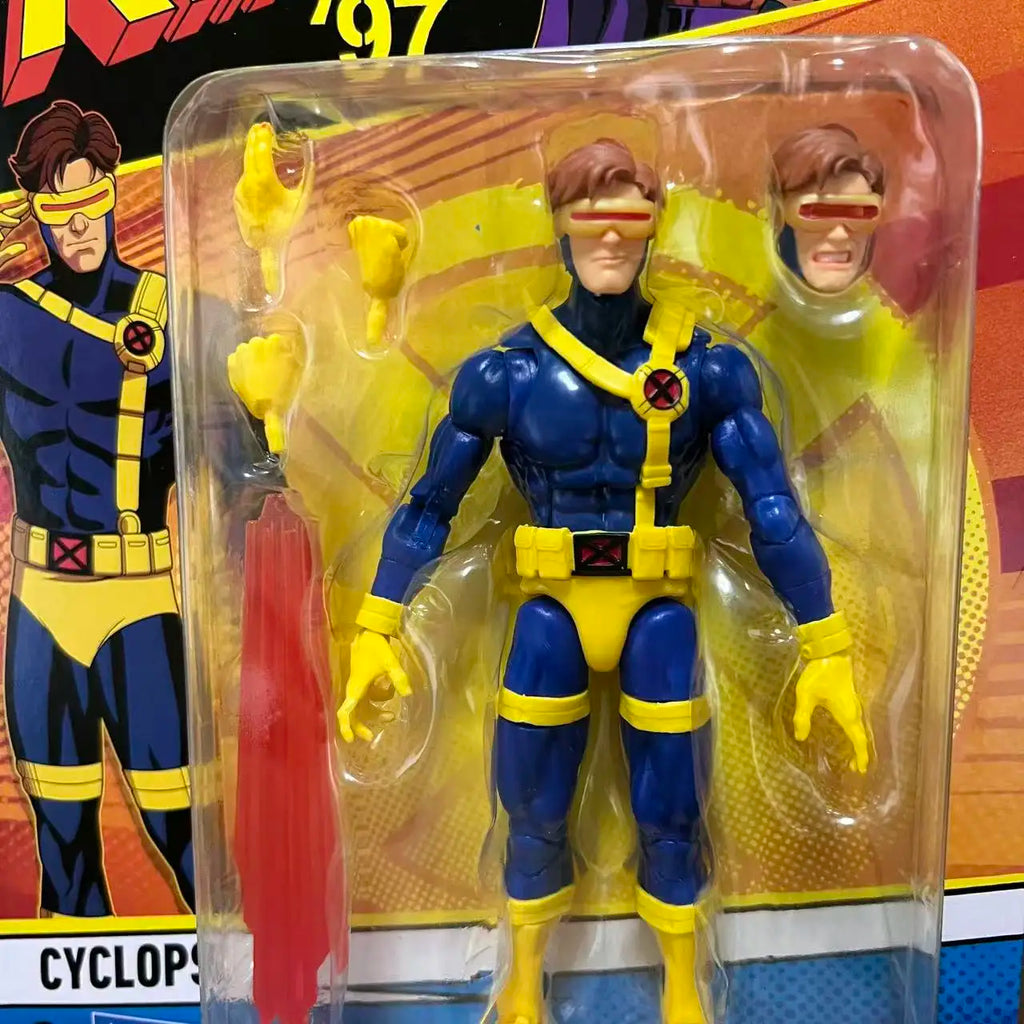 Cyclops action figure inside its original blister packaging