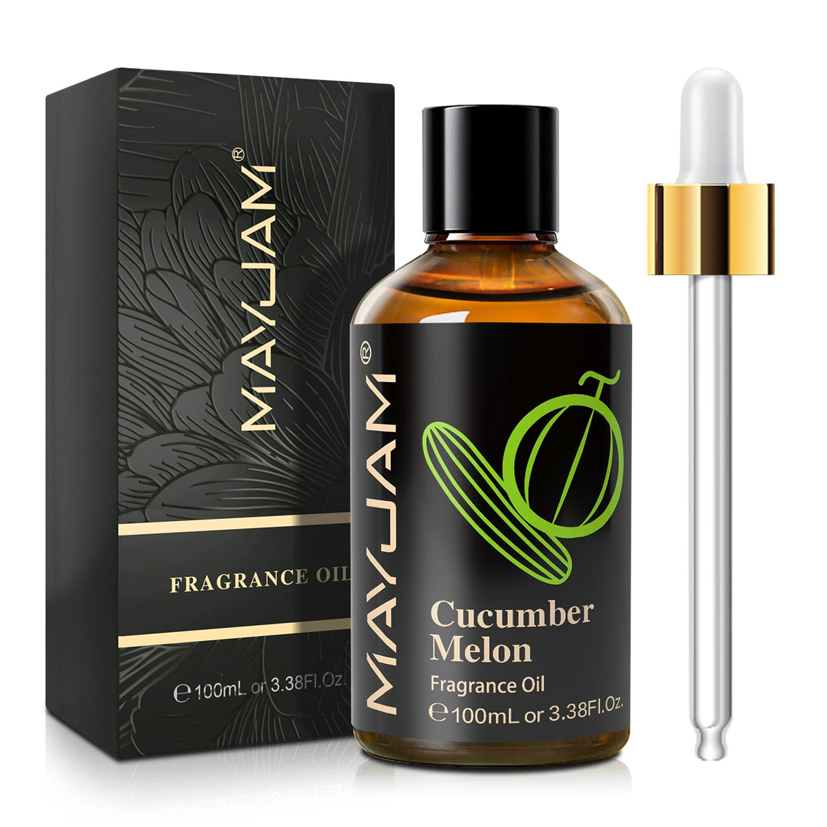 Mayjam 100ml Fragrance Oil for Aromatherapy and Candle Making – Cucumber Melon