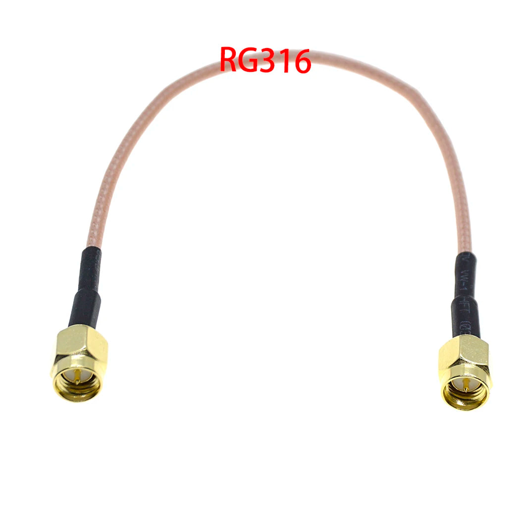RFProMaker SMA Coaxial Extension Cable RG174 or RG316 Pigtail – 316 M TO M