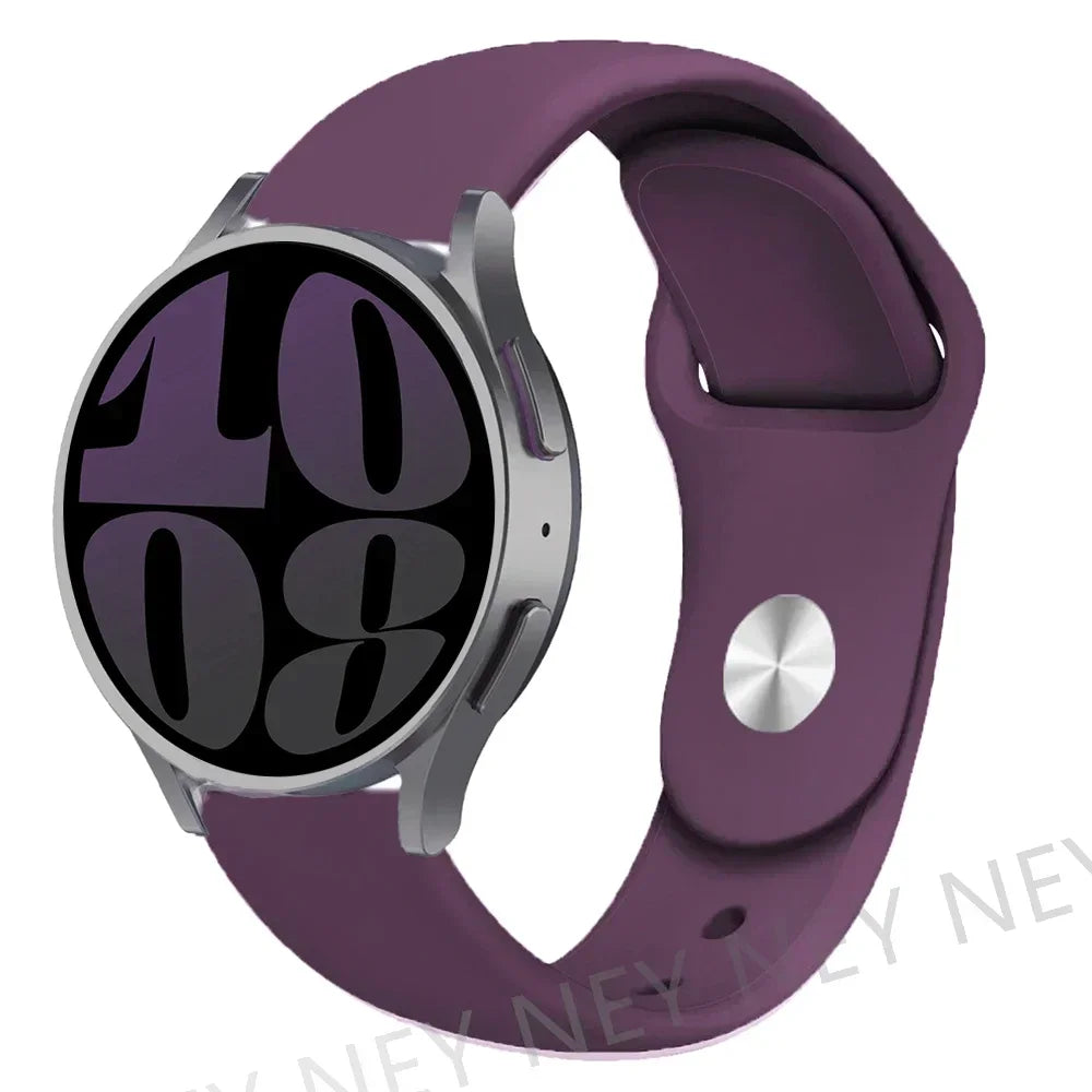 Silicone Sport Band for Samsung, Huawei, Amazfit & Garmin Smartwatches – Purple-30