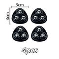 Heavy-Duty Mini Rolling Swivel Casters for Furniture and Storage Boxes – black S 4pcs