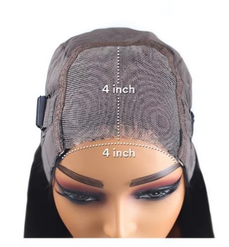 Short Curly Brazilian Human Hair Glueless Wig 4x4 or 5x5 Closure – 4x4 Glueless Wig