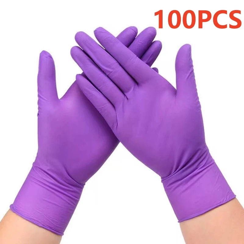 Fuchsia Nitrile Disposable Gloves 3-mil Powder & Latex Free – Purple 100PCS