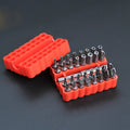 33-Piece Security Screwdriver Bit Set with Magnetic Extension Holder – red
