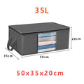 Foldable Non-Woven Fabric Clothes Storage Bag, 35L to 90L Capacity – 1pcs 35L