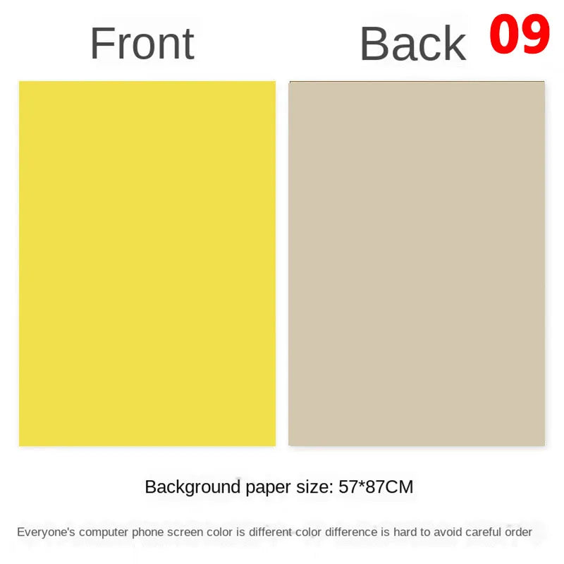 57 × 87 cm Double-Sided Photography Backdrop Paper – 09