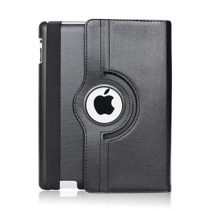 Smart Leather Case for iPad Pro 12.9 ( – ) with 360° Rotation – Black