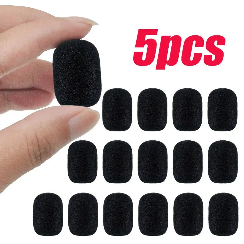 Microphone Windscreen Sponge Cover for Gooseneck Meeting Mics – 5pcs