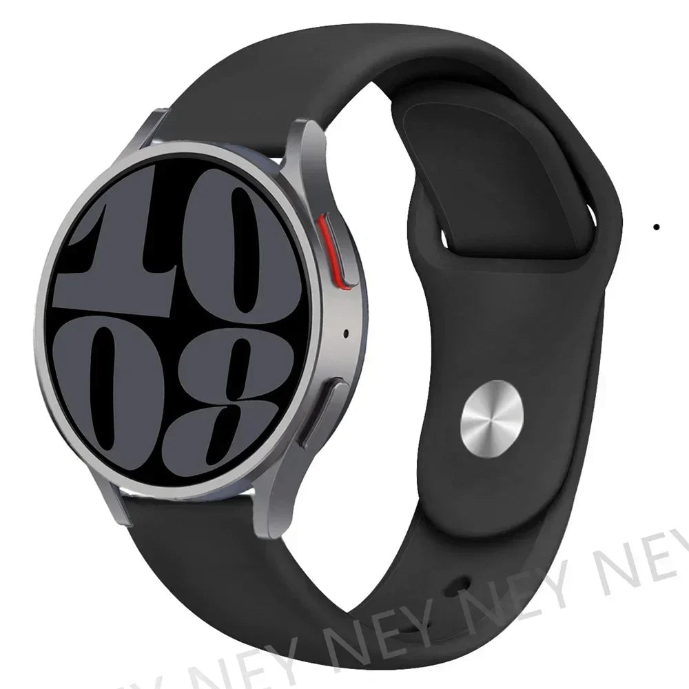Silicone Sport Band for Samsung, Huawei, Amazfit & Garmin Smartwatches – black-2