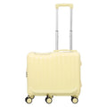 20 Inch Kids Ride-On Scooter Suitcase with Foldable Pedal and 6 Spinner Wheels – Yellow