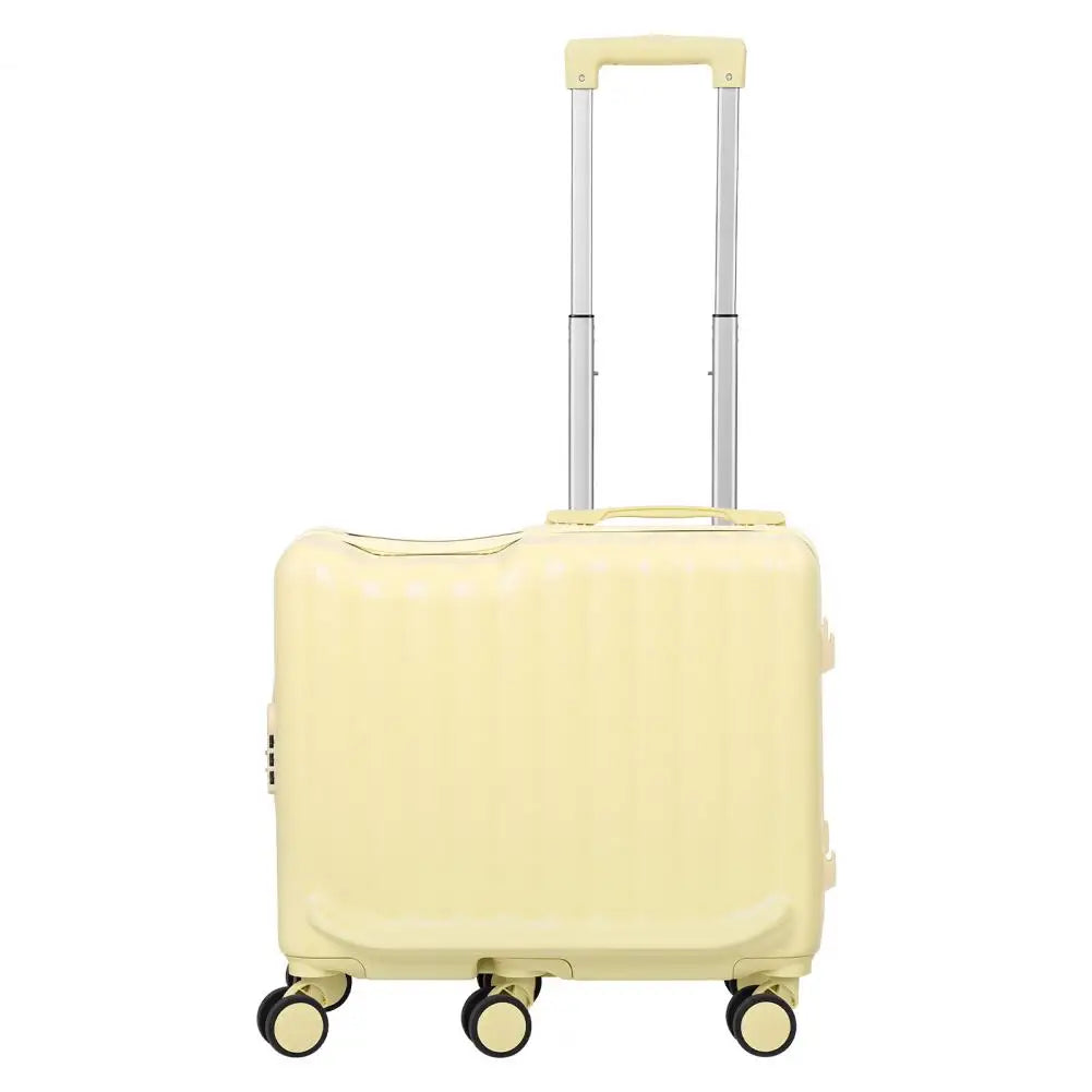 20 Inch Kids Ride-On Scooter Suitcase with Foldable Pedal and 6 Spinner Wheels – Yellow