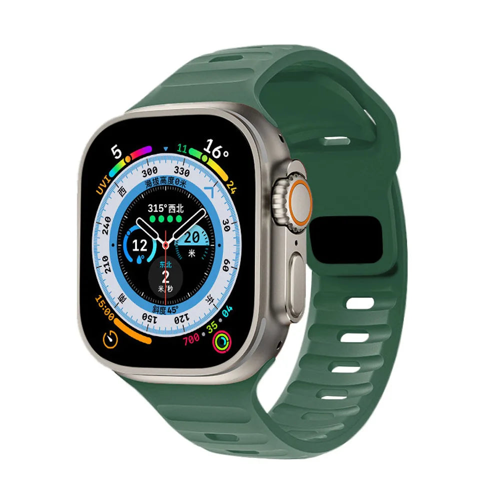 Silicone Sport Band for Apple Watch 49mm–40mm – Clover