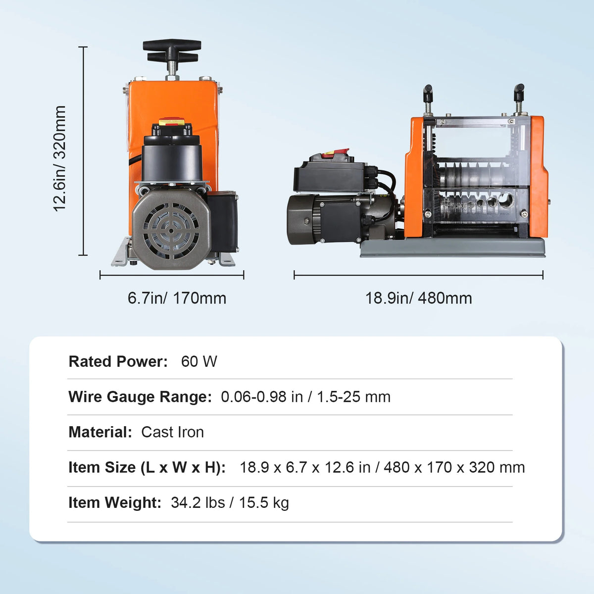 SucceBuy 60W Electric Wire Stripping Machine 1.5–25mm – 60W 1.5-25mm