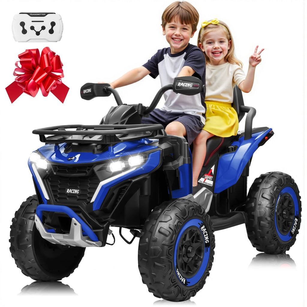 24V Electric Ride-On ATV for Kids with 800W Motor and 2-Seater Design – Blue
