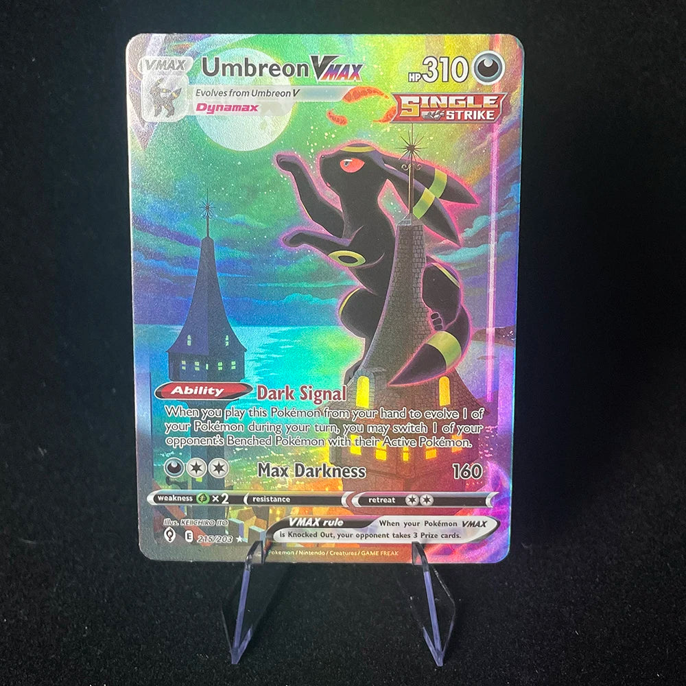 Anime PTCG Holographic Trading Collection Cards - Vaporeon, Gengar, Clefairy – 19
