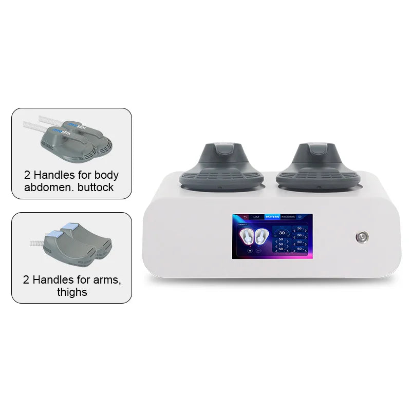 Myoslim 6500W Electromagnetic Muscle Stimulator & RF Body Sculpting – 4 handle RF