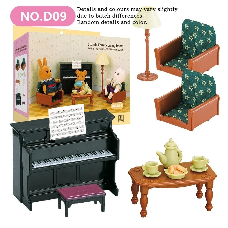 1/12 Scale Forest Animal Dollhouse Furniture Miniature Toy Set – D09