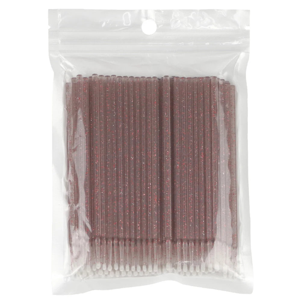 Eyelash Cleaning Micro Brushes, 100 Pieces – Colorful B