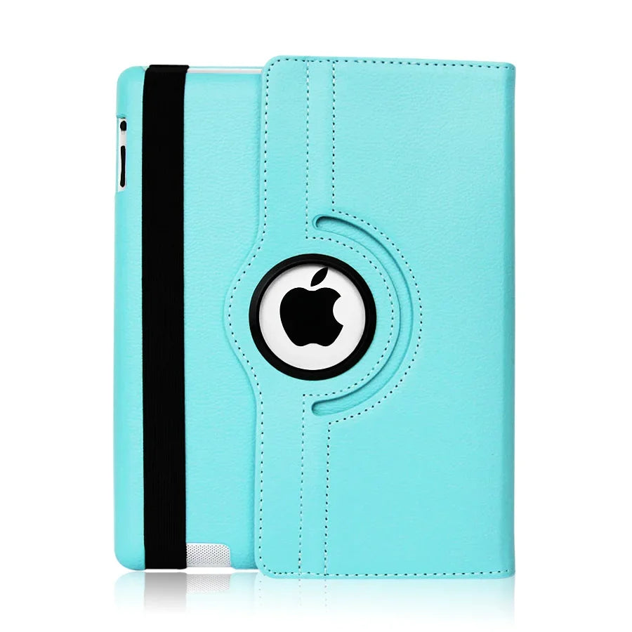 Smart Leather Case for iPad Pro 12.9 ( – ) with 360° Rotation – Blue