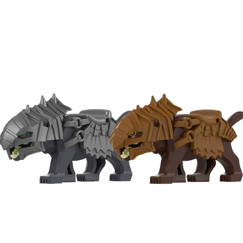 MOC Farm and Zoo Animal Building Blocks, Compatible with Small Bricks – P8013-14