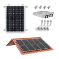Solar Panel Roof Mounting Bracket Kit for Glazed Tile & Brick Roofs – 4 PCS
