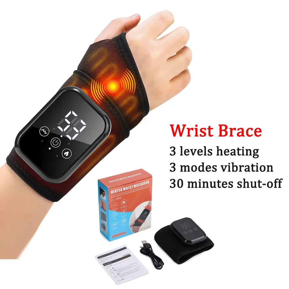 Electric Wrist Massager with Heating and Vibration for Wrist Support – TypeB