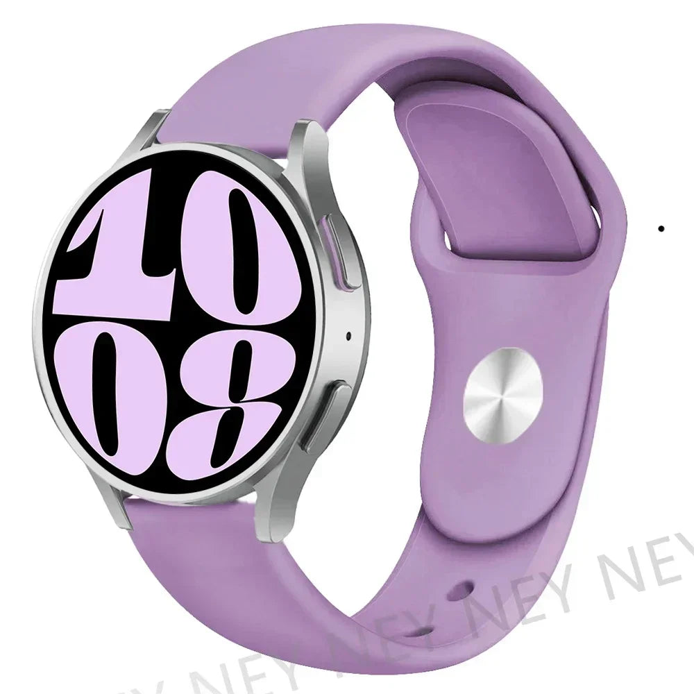 Silicone Sport Band for Samsung, Huawei, Amazfit & Garmin Smartwatches – lavender-19