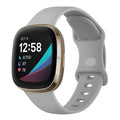 Silicone Watch Strap for Fitbit Versa 3, Versa 4, Sense, and Sense 2 – Grey