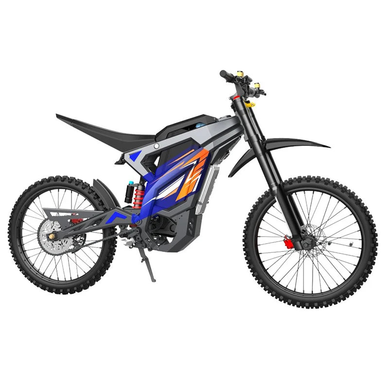EKX M1 Electric Dirt Bike, 16.8kW Peak, 72V/50Ah, 130km Range – M1 Silver