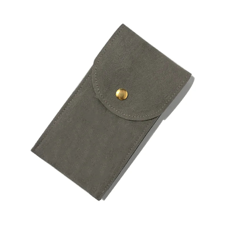Embers Flannelette Watch Travel Storage Case, 13x7cm – B-Gray