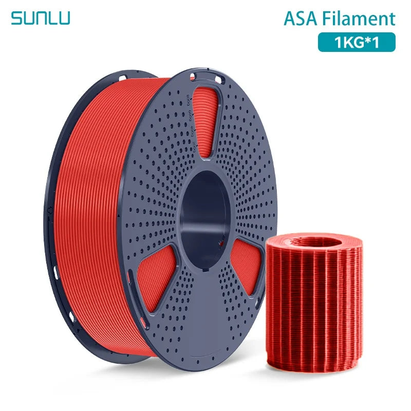 Sunlu 1.75mm ASA 3D Printer Filament, UV and Heat Resistant – ASA Red