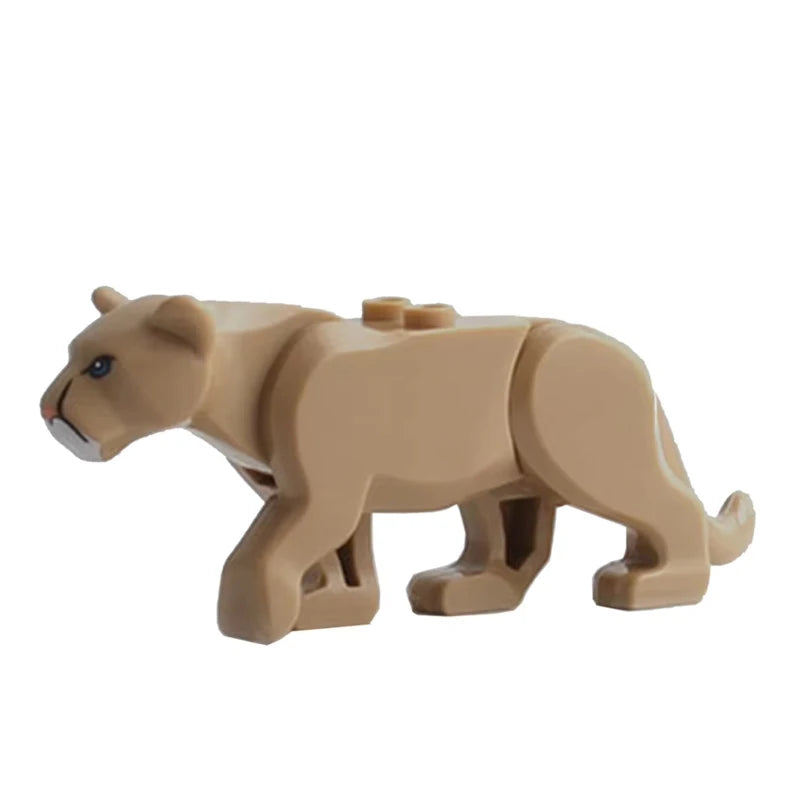MOC Farm and Zoo Animal Building Blocks, Compatible with Small Bricks – 1PCS (35)