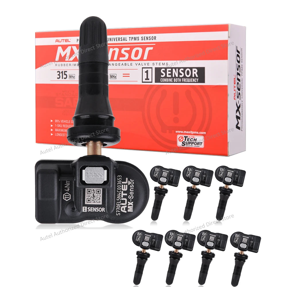 Autel MX-Sensor 2in1 TPMS Tire Pressure Sensor 315MHz + 433MHz – 8pcs Sensors