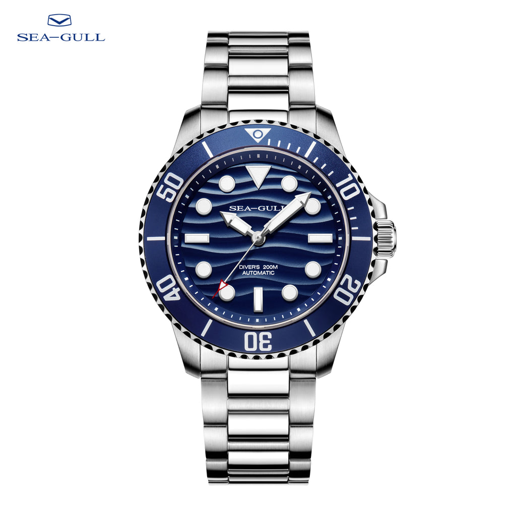 Sea-Gull Diver Watch, Automatic Mechanical, 200M Waterproof Stainless Steel – 816.37.6203