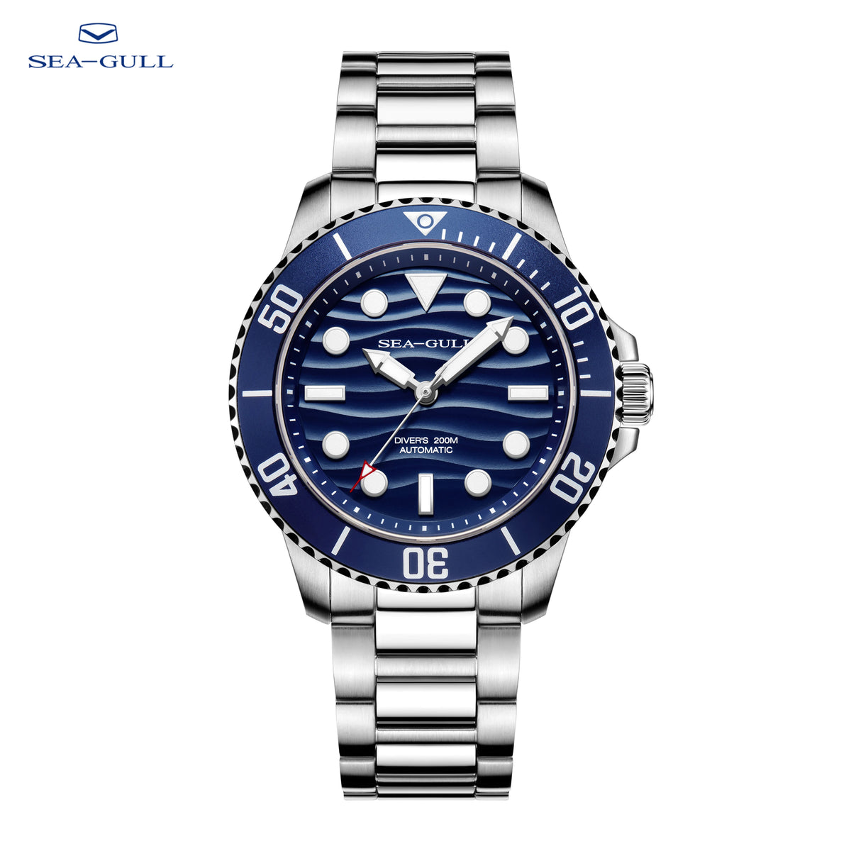 Sea-Gull Diver Watch, Automatic Mechanical, 200M Waterproof Stainless Steel – 816.37.6203