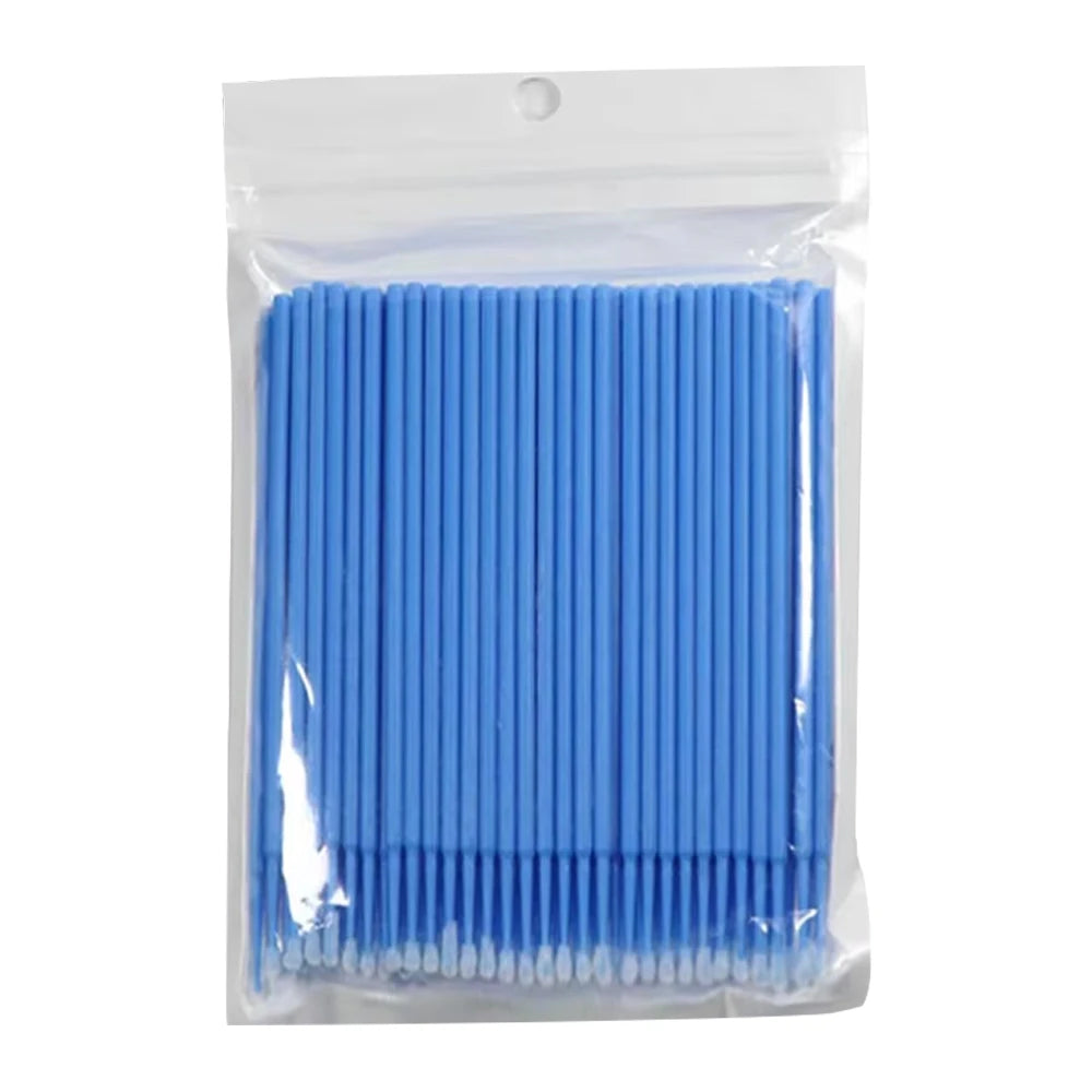 Eyelash Cleaning Micro Brushes, 100 Pieces – Blue A